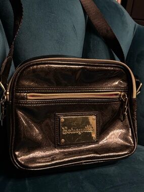 Betsey Johnson Y2K Metallic Black Celestial Crossbody Bag 🌙🌟✨